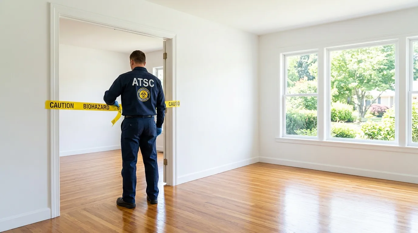 Certified biohazard cleanup crew performing Crime Scene Cleanup in Pinecrest